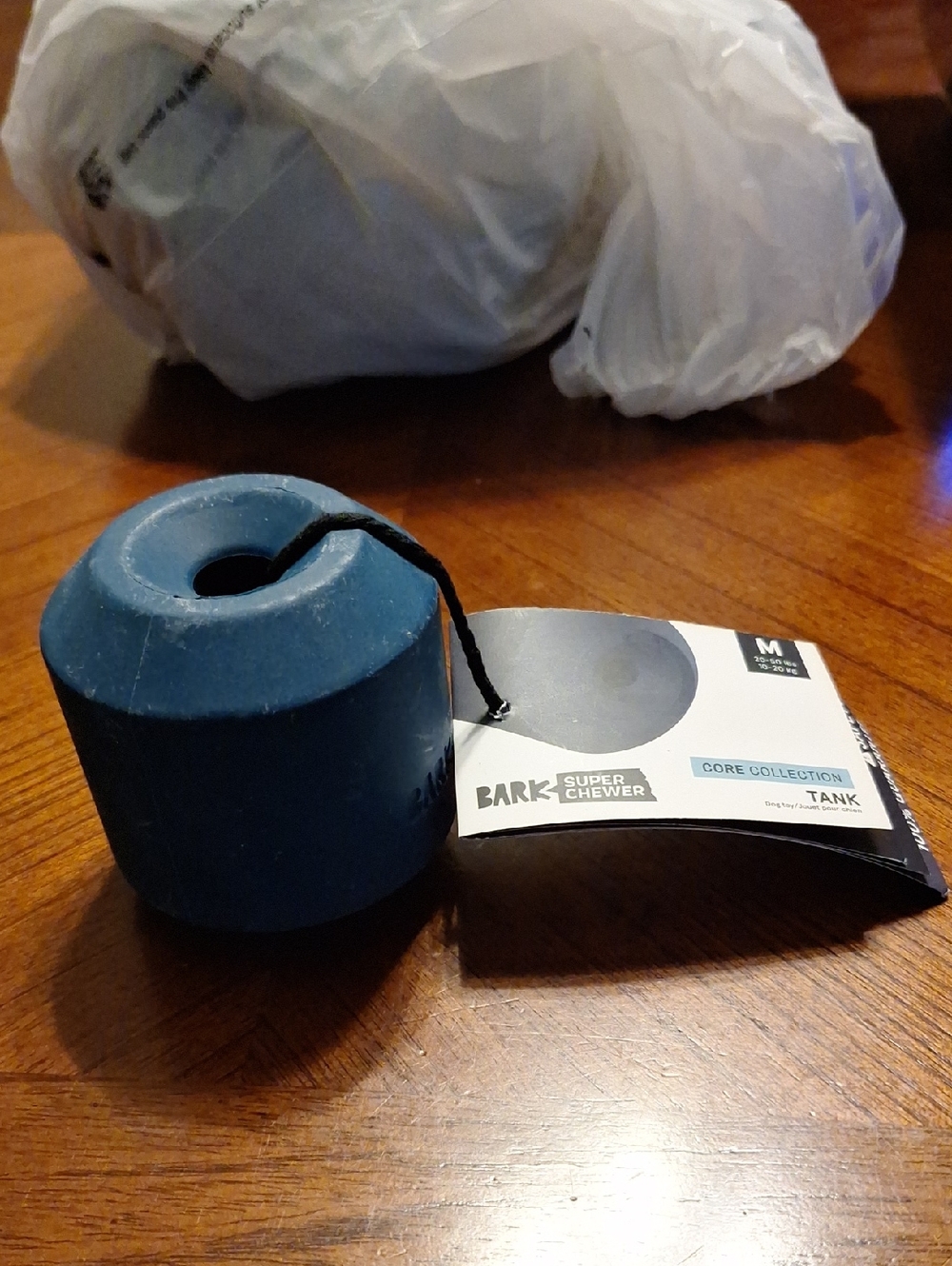 Bark Super Chewer Tank Toy - Dark Teal